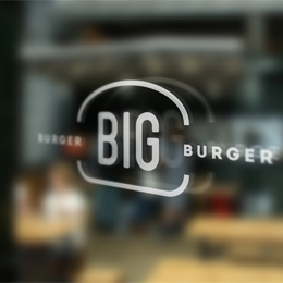 Big Burger - folia wycianana - wizualizacja